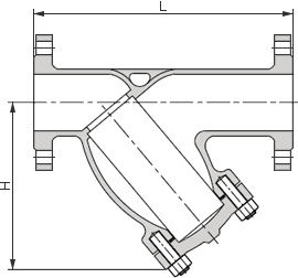 鈦Y型過濾器結(jié)構(gòu)圖