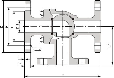 不銹鋼三通球閥結(jié)構(gòu)圖