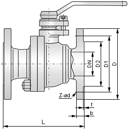 蒙乃爾合金球閥結構圖